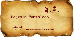 Mojzsis Pantaleon névjegykártya